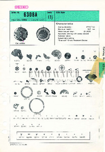 Seiko 6308A Watch Movement EmmyWatch