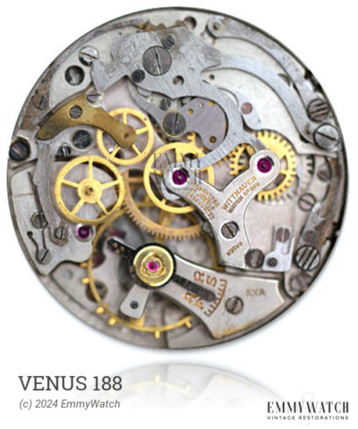 Venus 188 - 311 Coqueret empierré - Upper cap jawel with end-pierce - for  balance VE 188 311 Passion Chrono